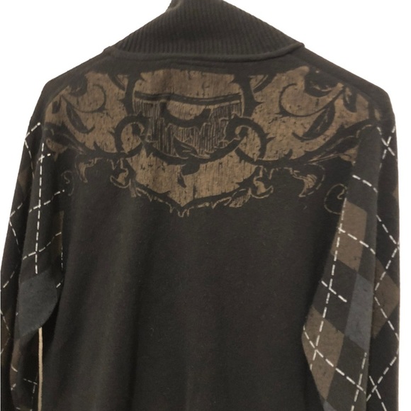 Men’s BKE Argyle Cardigan EUC - Picture 6 of 6